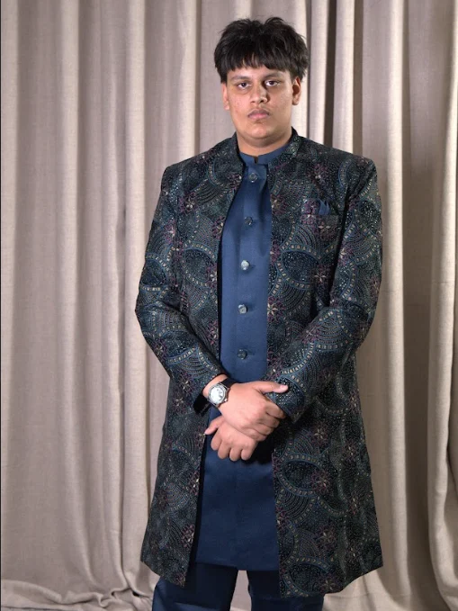 CELESTIAL NAVY & TEAL HERITAGE ENSEMBLE